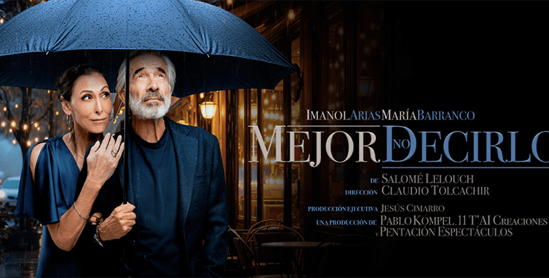 Imanol Arias y María Barranco llegan al Teatro Olympia de Valencia con ‘Mejor no decirlo’ bajo la dirección de Claudio Tolcachir