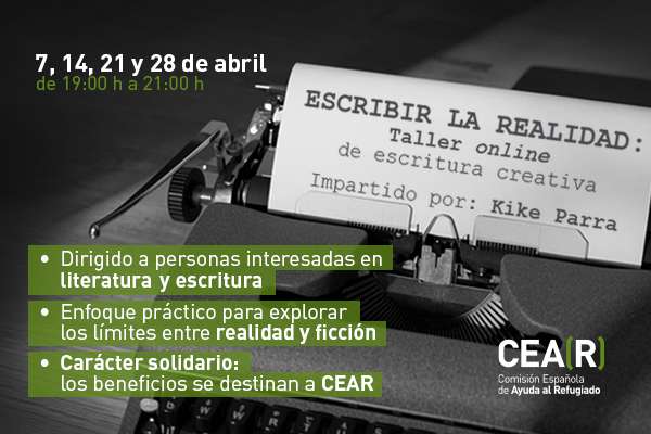 CEAR impulsa un taller online de escritura creativa con fines solidarios