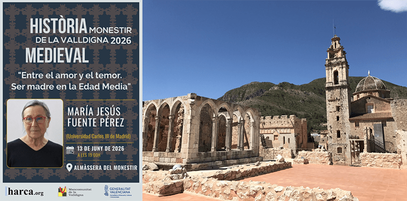 María Jesús Fuente desvelará en el Monasterio de Valldigna cómo era ser madre en la edad media