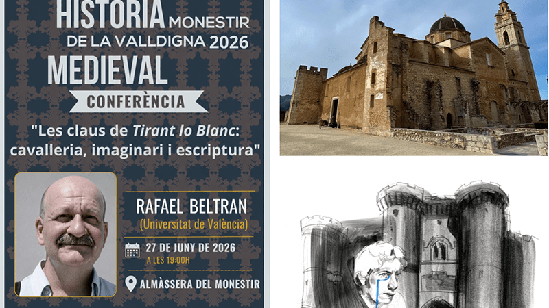 Rafael Beltran revelará las claves del Tirant lo Blanc en el monasterio de Valldigna