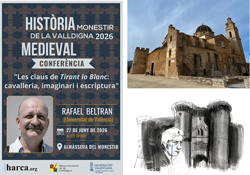 Rafael Beltran revelará las claves del Tirant lo Blanc en el monasterio de Valldigna
