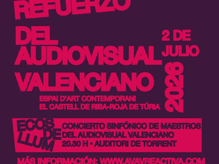 La Acadèmia Valenciana de l’Audiovisual impulsa el primer gran encuentro profesional del sector tras la DANA