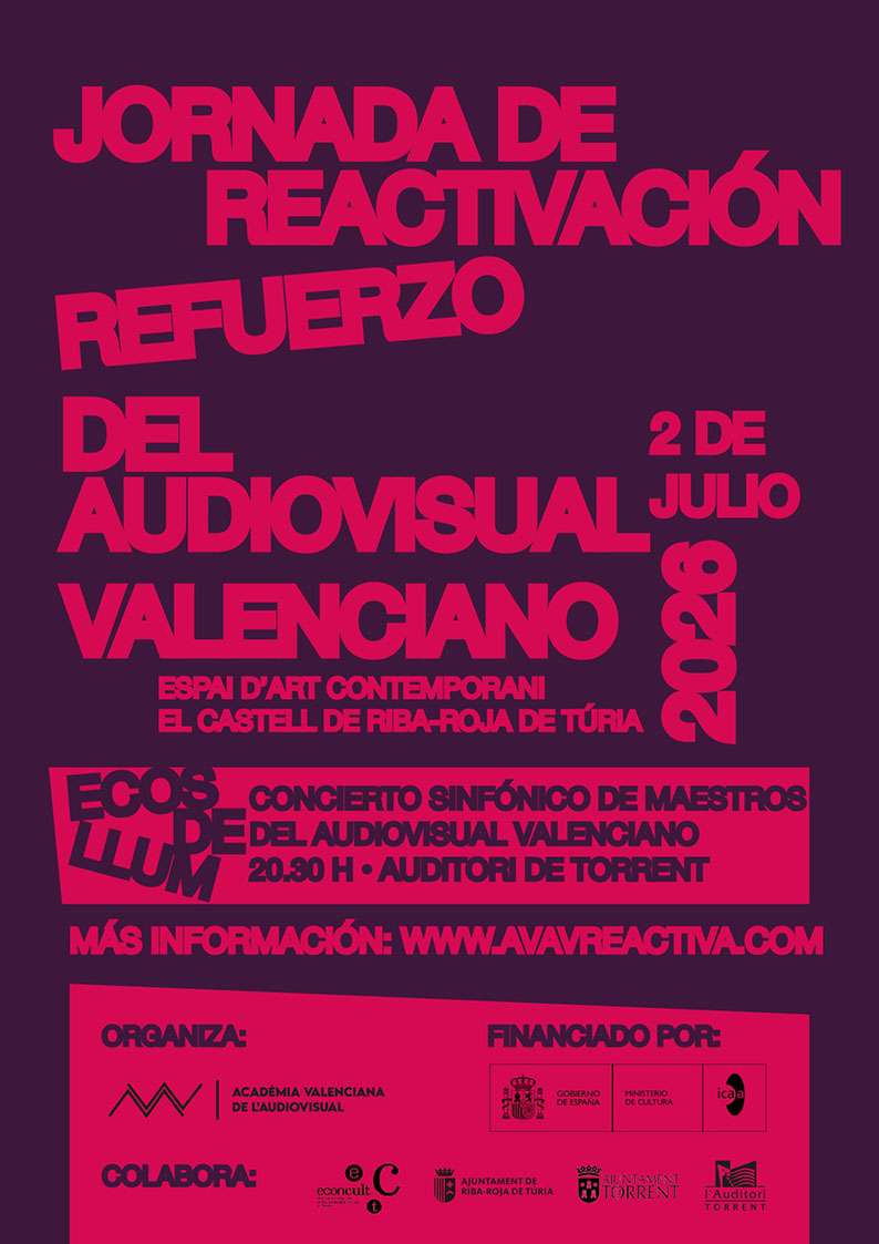 La Acadèmia Valenciana de l’Audiovisual impulsa el primer gran encuentro profesional del sector tras la DANA