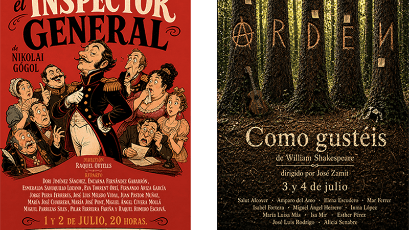Nikolái Gógol y Shakespeare cierran el Festival de Talleres de Teatro Clásico y la temporada de Sala Russafa