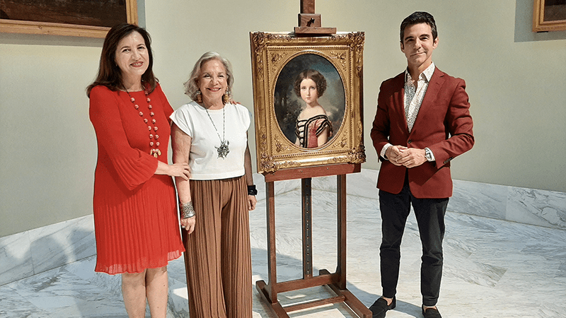 El Museo de Bellas Artes de Valencia recibe la donación de una pintura de Federico de Madrazo por la Asociación de Amigos del Museo