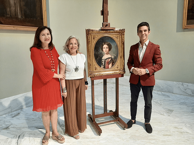 El Museo de Bellas Artes de Valencia recibe la donación de una pintura de Federico de Madrazo por la Asociación de Amigos del Museo