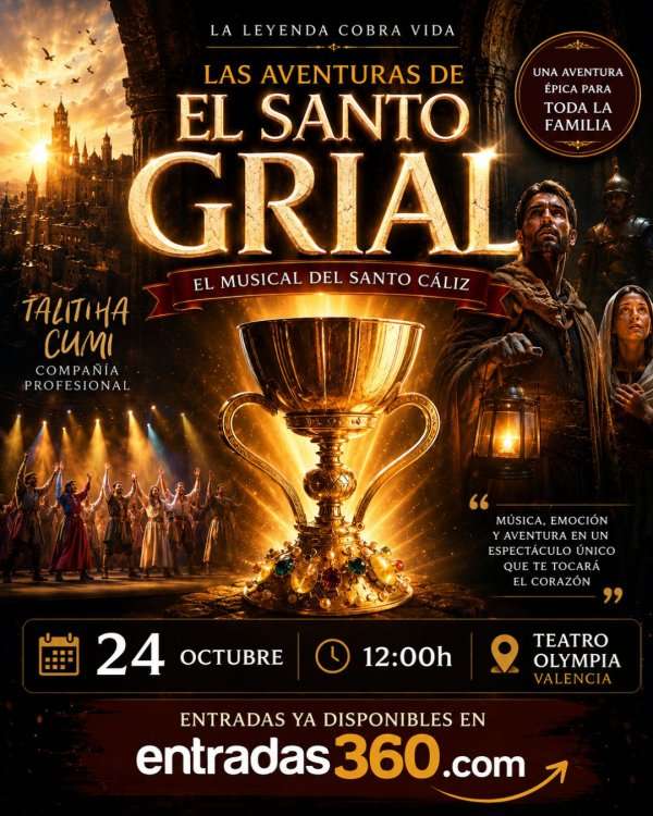 Las aventuras del Santo Grial. El musical del Santo Cáliz – Teatro Olympia