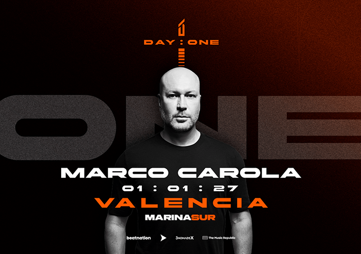 Marco Carola encabeza DAY ONE VALENCIA para primer día de 2027 en la ciudad del Turia