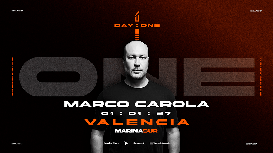 Marco Carola encabeza DAY ONE VALENCIA para primer día de 2027 en la ciudad del Turia