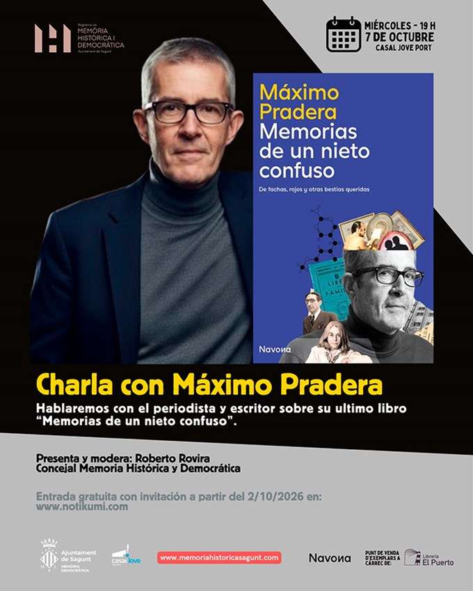 El periodista Máximo Pradera presenta ‘Memorias de un nieto confuso’